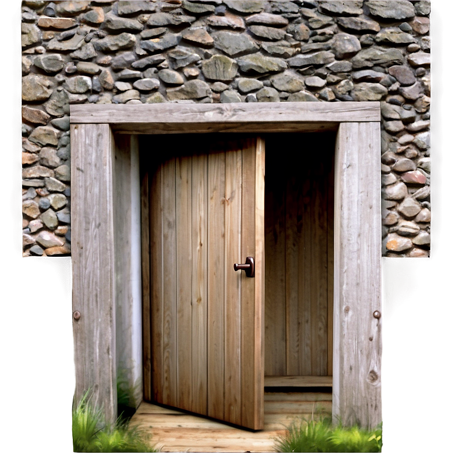 Open Door In A Cottage Png Maw PNG Image