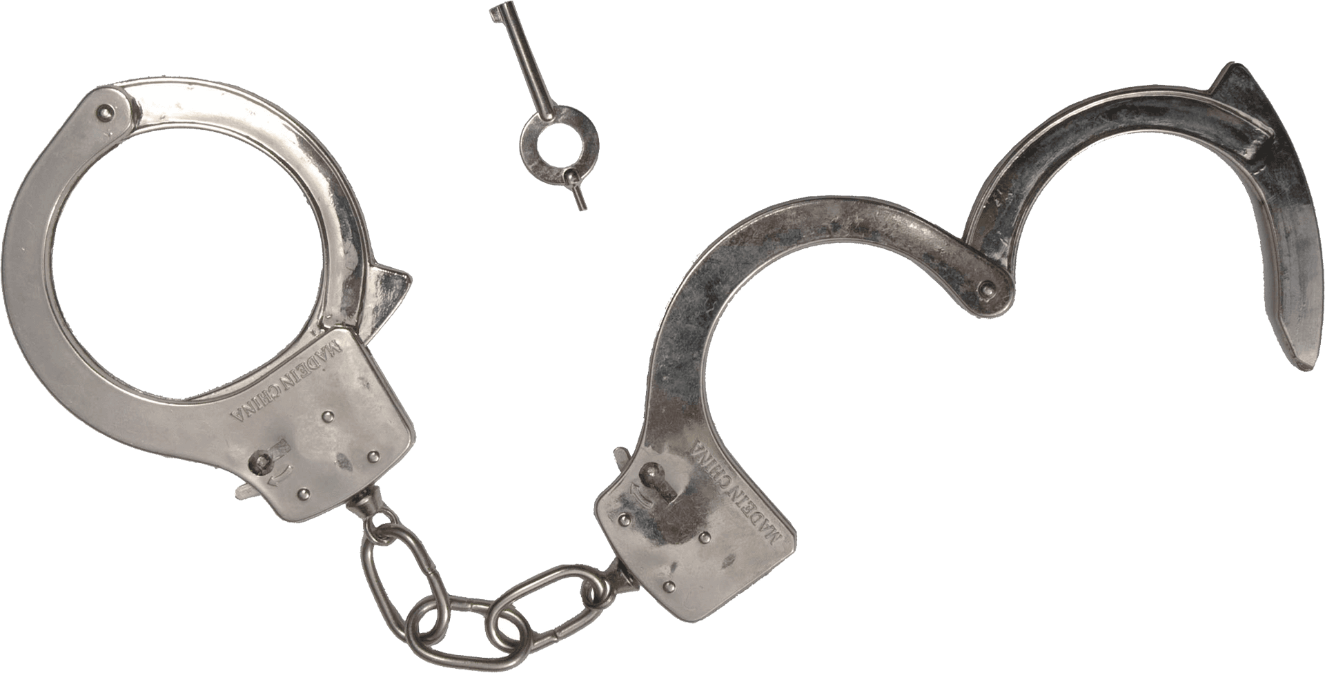 Open Handcuffswith Key PNG Image