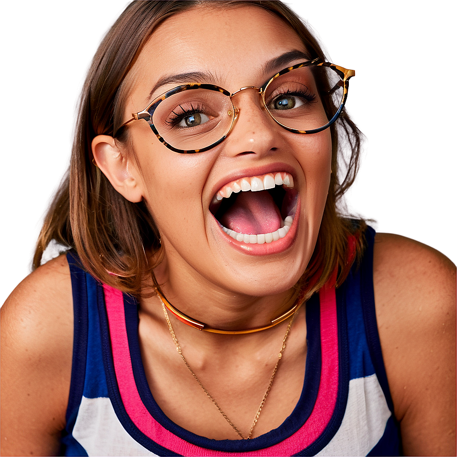 Open Mouth Laughing Hard Png Mnv PNG Image