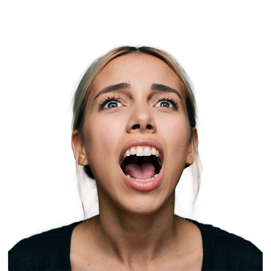 Open Mouth Silent Scream Png 33 PNG Image