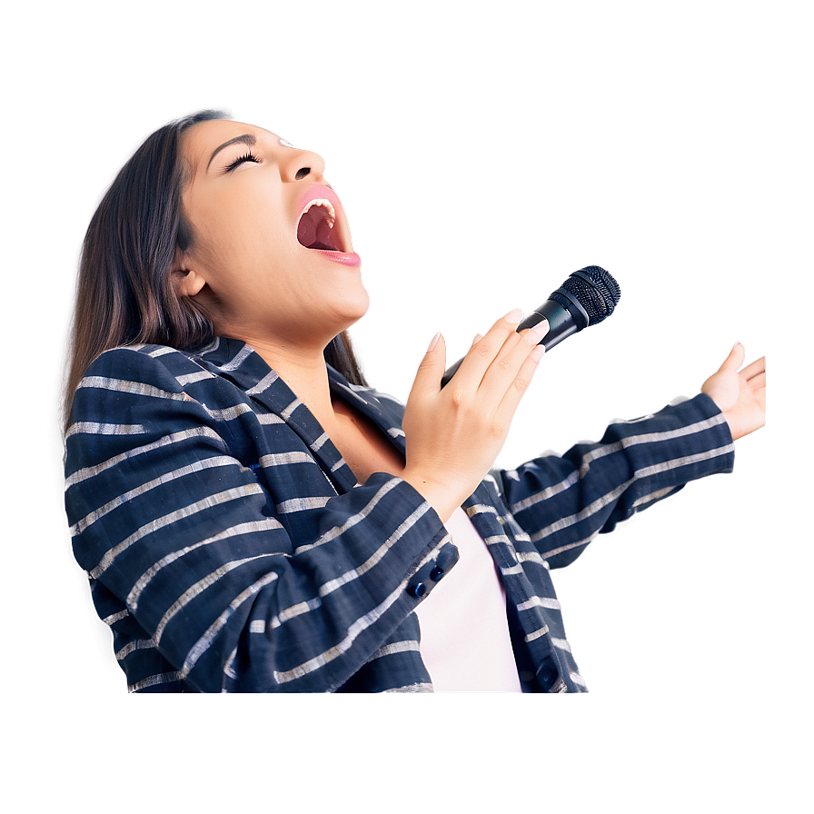 Open Mouth Singing Png Ndu PNG Image