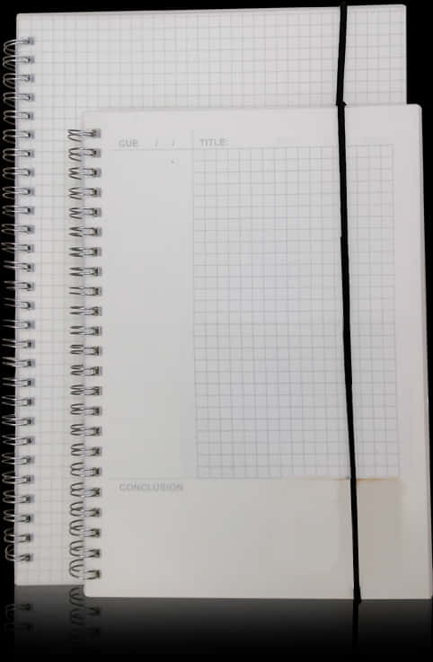 Open Notebook Grid Paper PNG Image