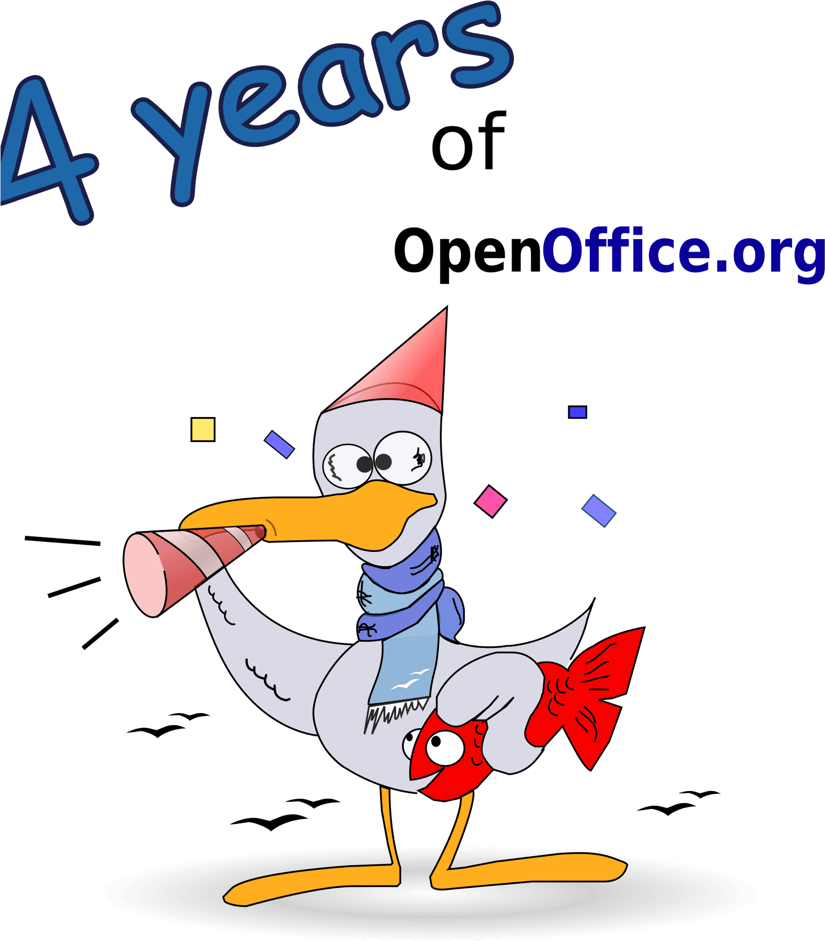 Open Office4th Anniversary Celebration PNG Image