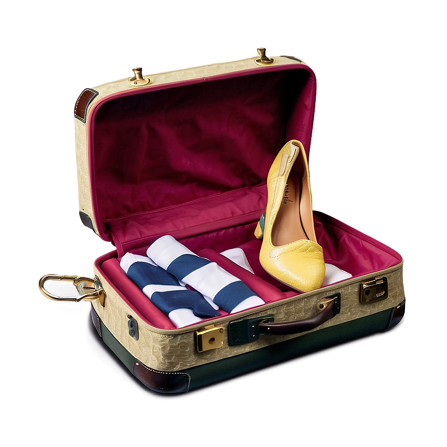 Open Suitcase For Honeymoon Png Ivb PNG Image