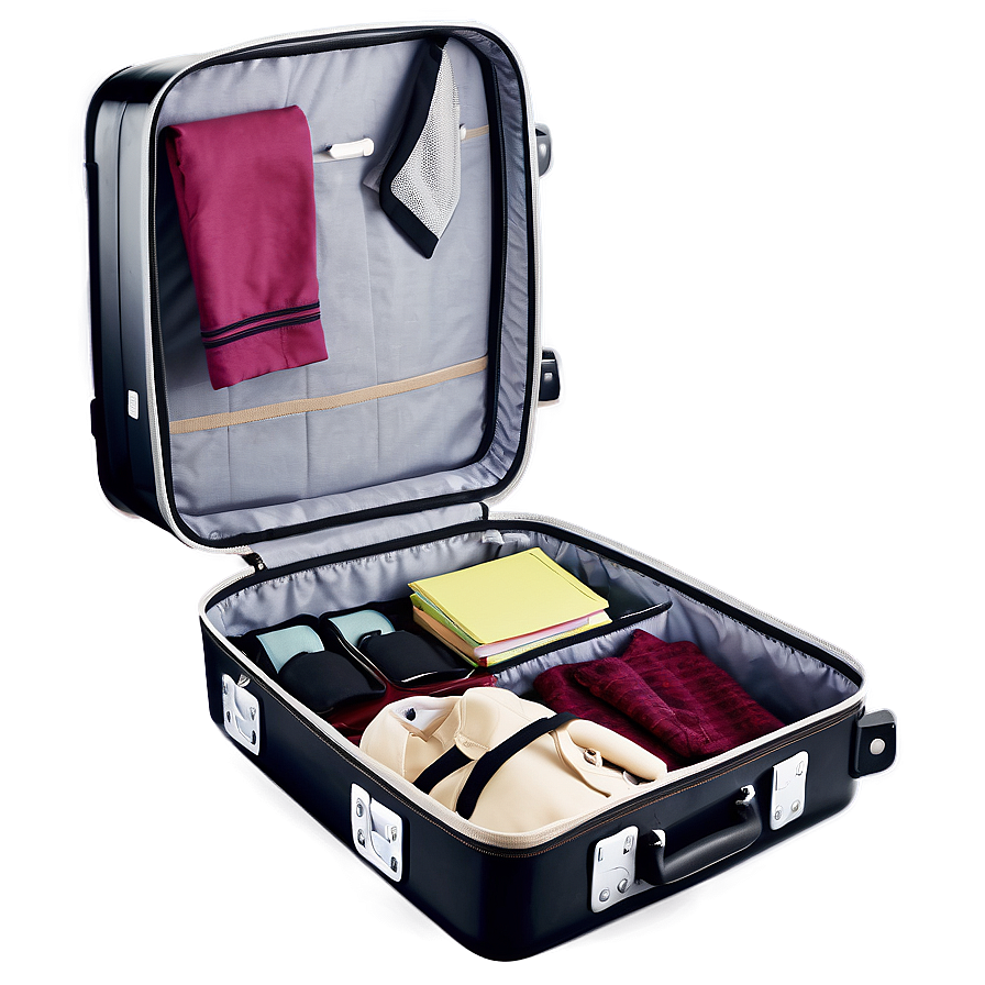 Open Suitcase For Vacation Png Umg44 PNG Image