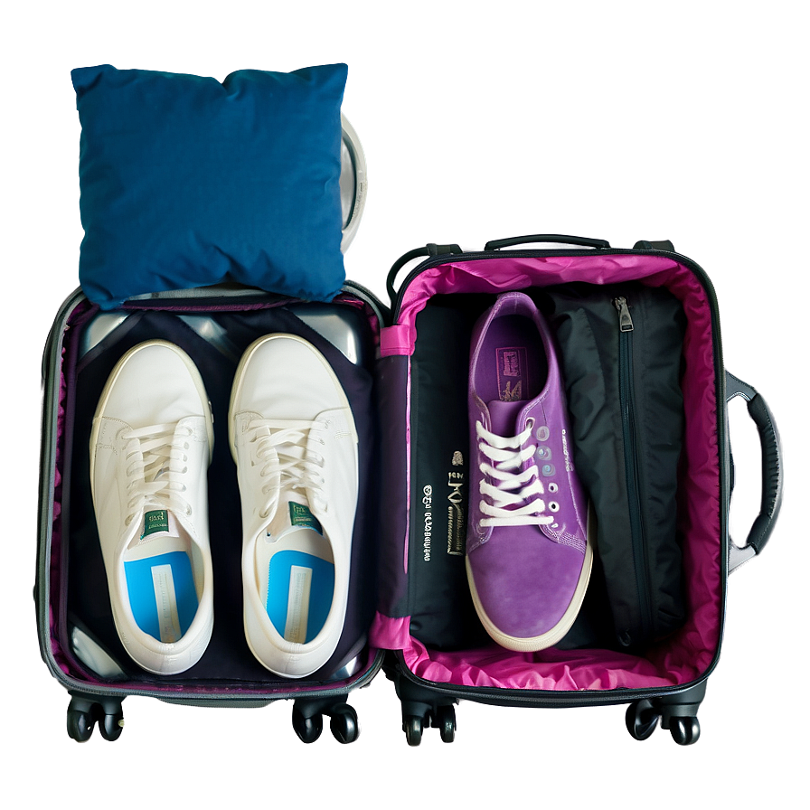 Open Suitcase Packing Essentials Png Nax89 PNG Image