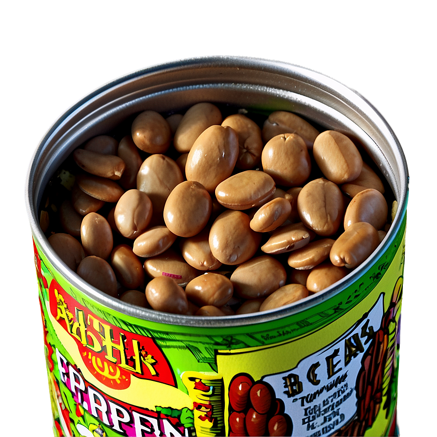 Opened Bean Can Png 06212024 PNG Image