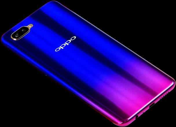 Oppo Smartphone Gradient Back PNG Image