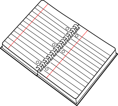 Optical Illusion Spiral Bound Notebook PNG Image