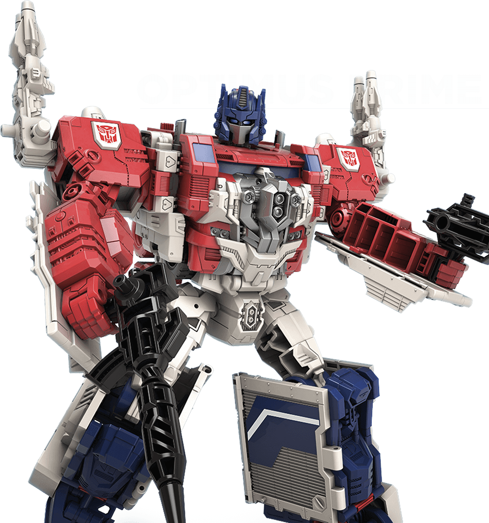 Optimus Prime Action Pose PNG Image