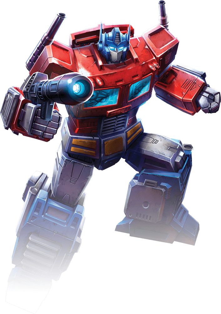 Optimus Prime Action Pose PNG Image