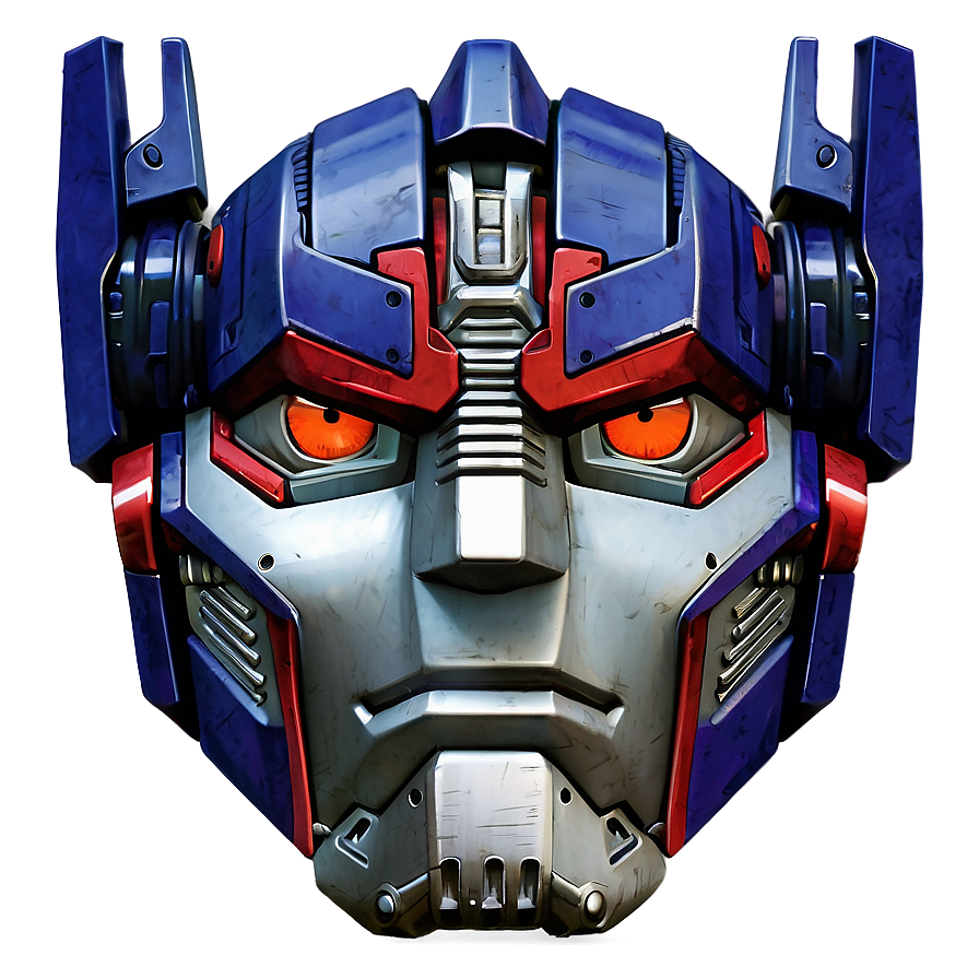 Optimus Prime Face Close-up Png Juh19 PNG Image