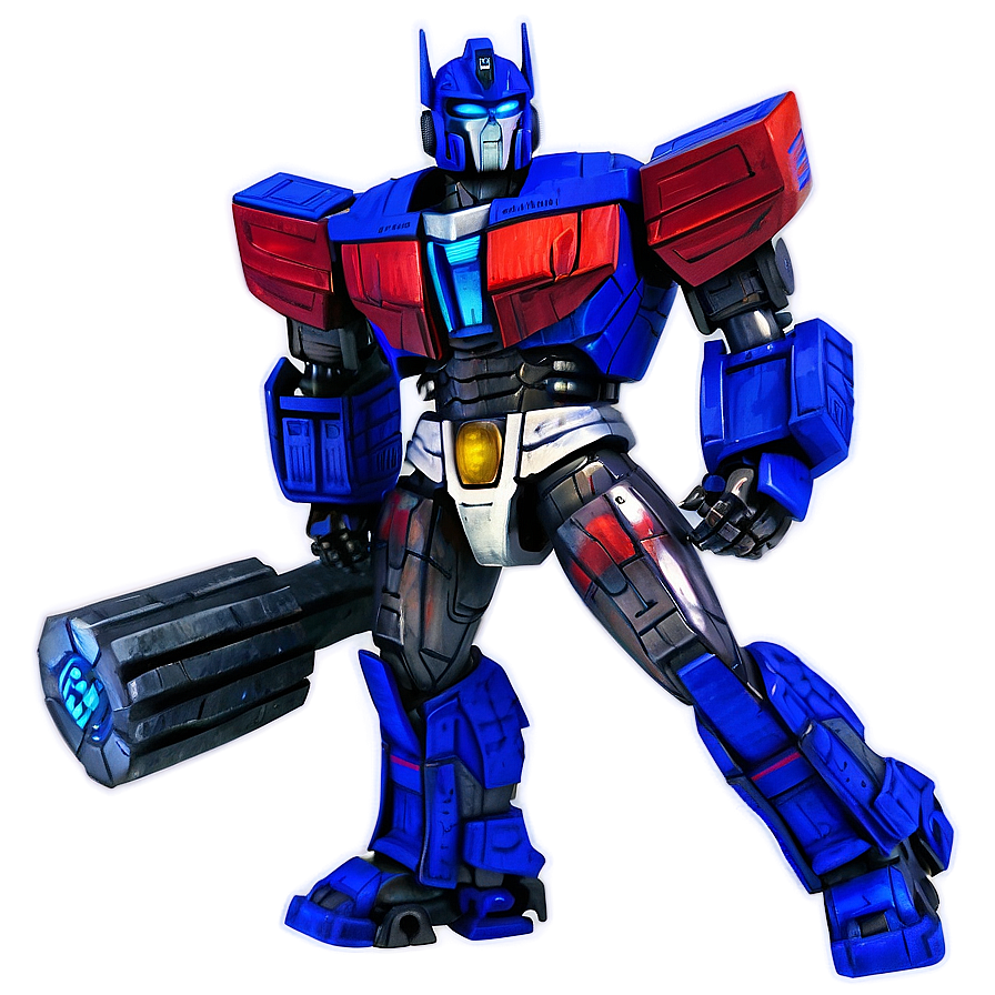 Optimus Prime With Energy Axe Png 11 PNG Image