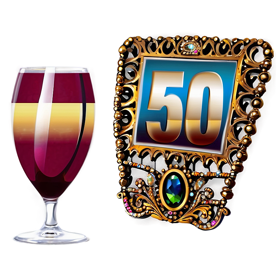 Opulent 50th Birthday Party Png 29 PNG Image