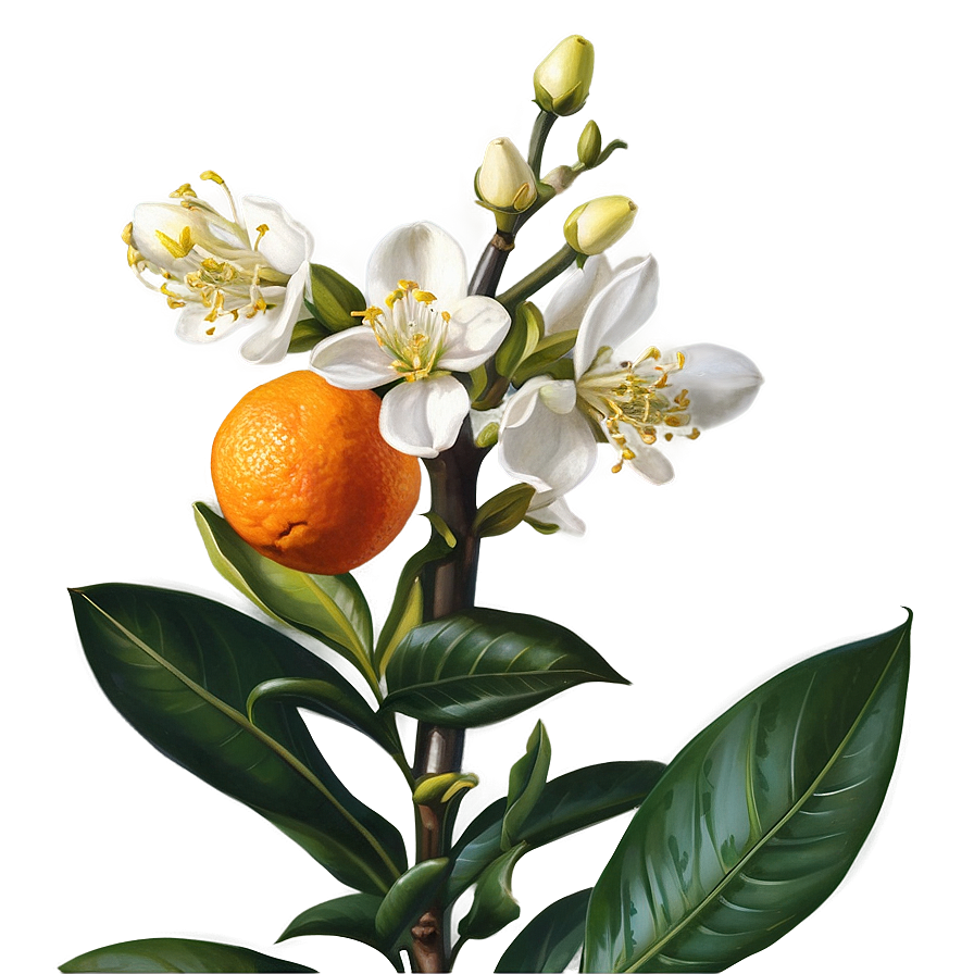 Opulent Orange Blossom Png Xbr PNG Image