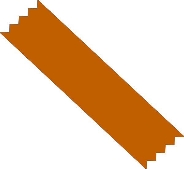 Orange Adhesive Tape Graphic PNG Image