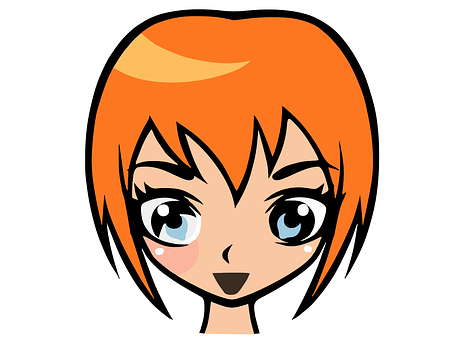 Orange Anime Character PNG Image