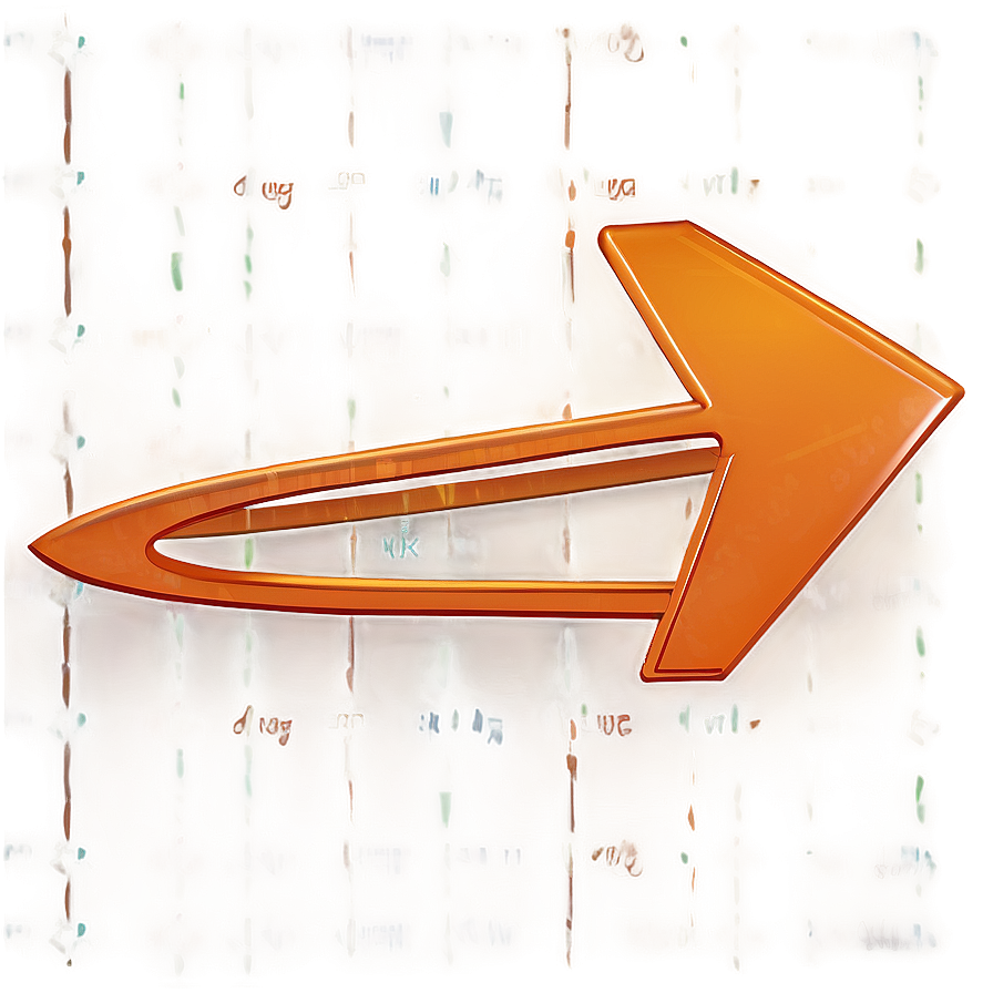 Orange Arrow B PNG Image