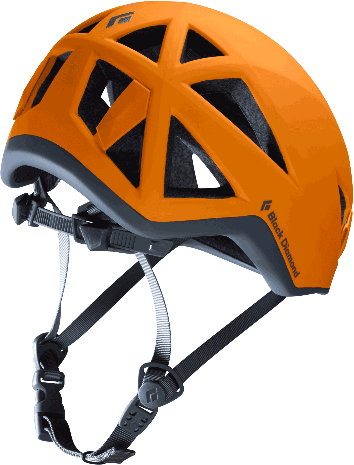 Orange Bicycle Helmet Side View PNG Image