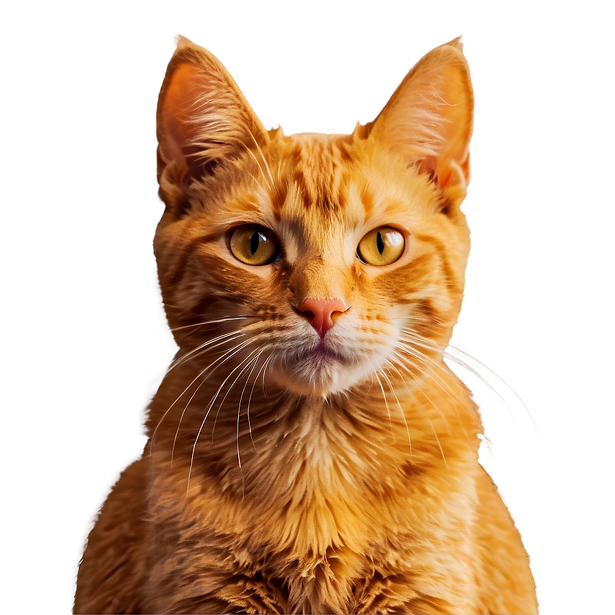 Orange Cat Filter Png Wme77 PNG Image