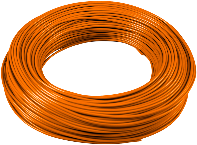 Orange Coiled Wire PNG Image