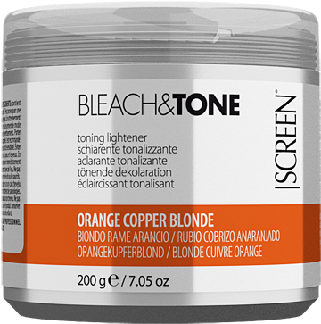 Orange Copper Blonde Hair Bleach Product PNG Image