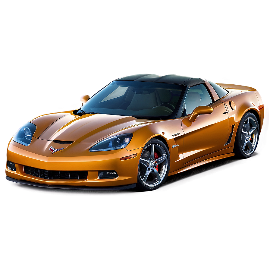 Orange Corvette Png Slr54 PNG Image