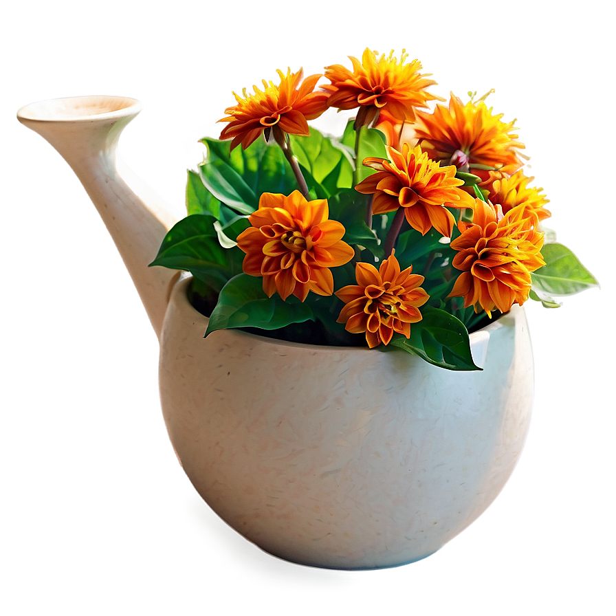 Orange Dahlia Sunset Png Eip9 PNG Image