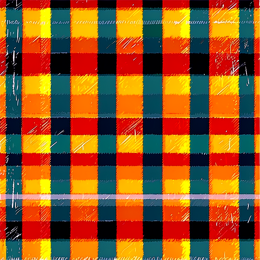 Orange Fall Plaid Png Ylj PNG Image