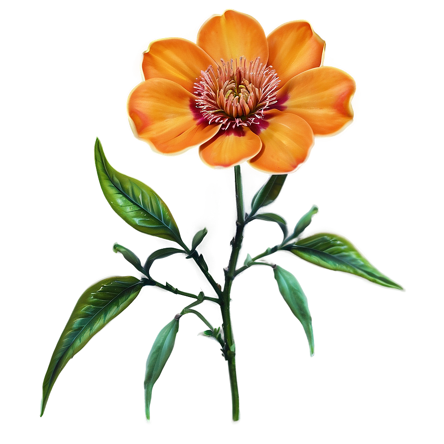 Orange Flower Png Loi PNG Image