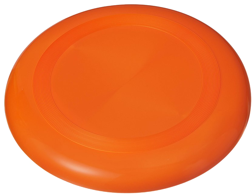 Orange Frisbee Isolated Background PNG Image