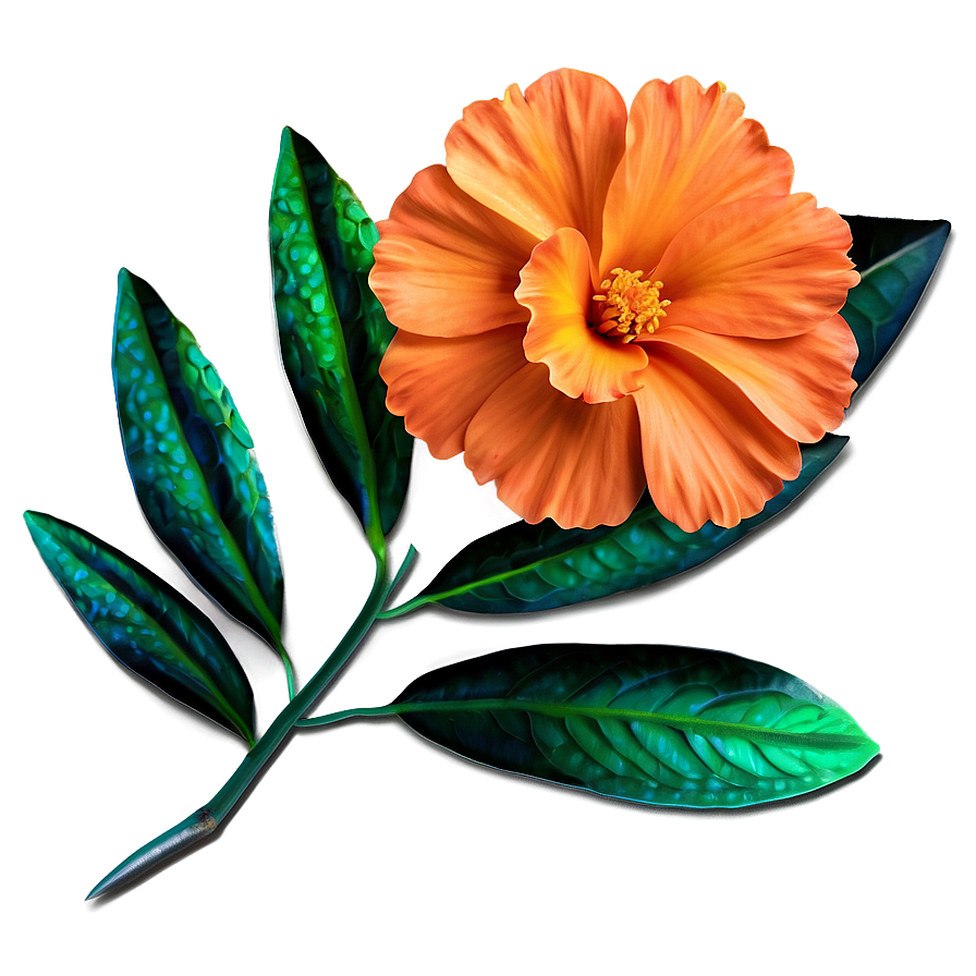 Orange Garden Flower Png 91 PNG Image