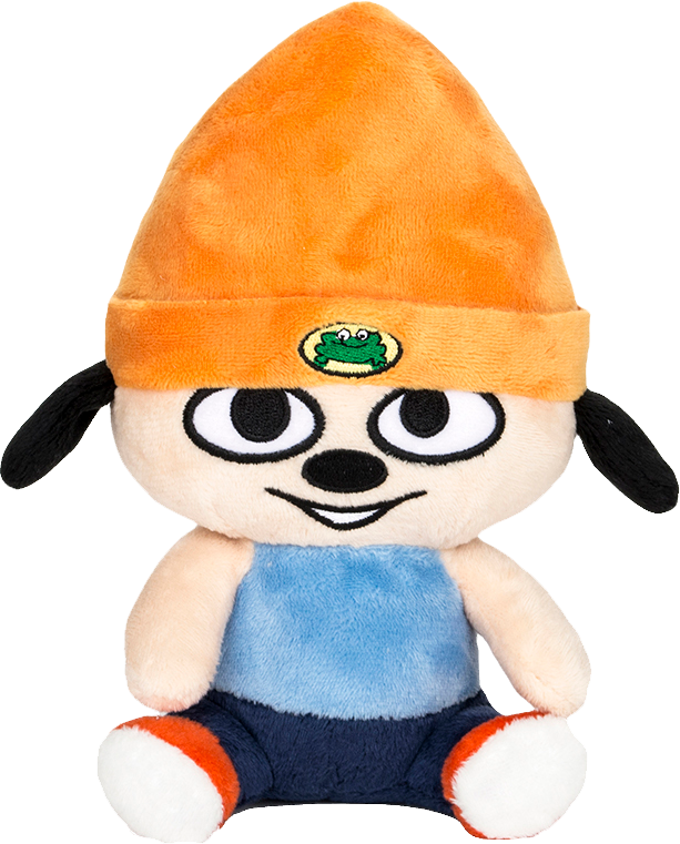 Orange Hat Plush Dog Toy PNG Image