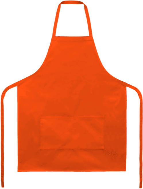 Orange Kitchen Apron PNG Image