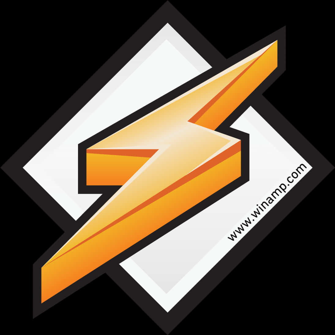 Orange Lightning Bolt Logo PNG Image