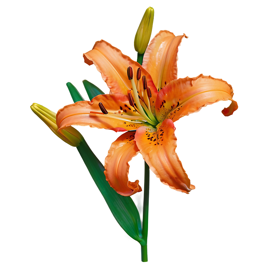 Orange Lily Flower Png Lpy PNG Image