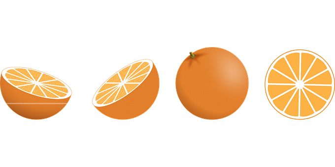 Orange Phases Graphic PNG Image