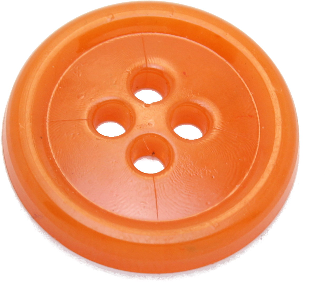 Orange Plastic Clothing Button PNG Image