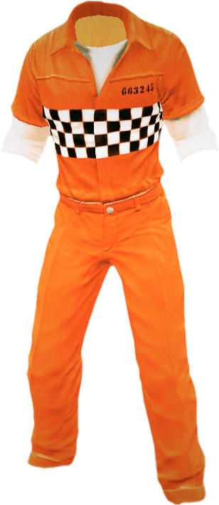 Orange Prisoner Uniform66245 PNG Image