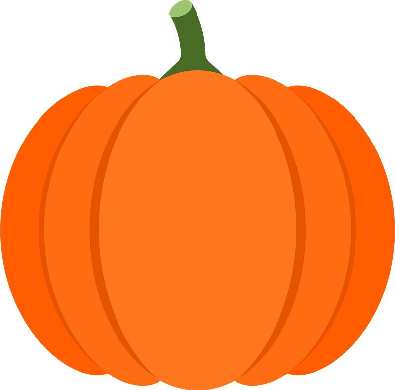 Orange Pumpkin Illustration PNG Image