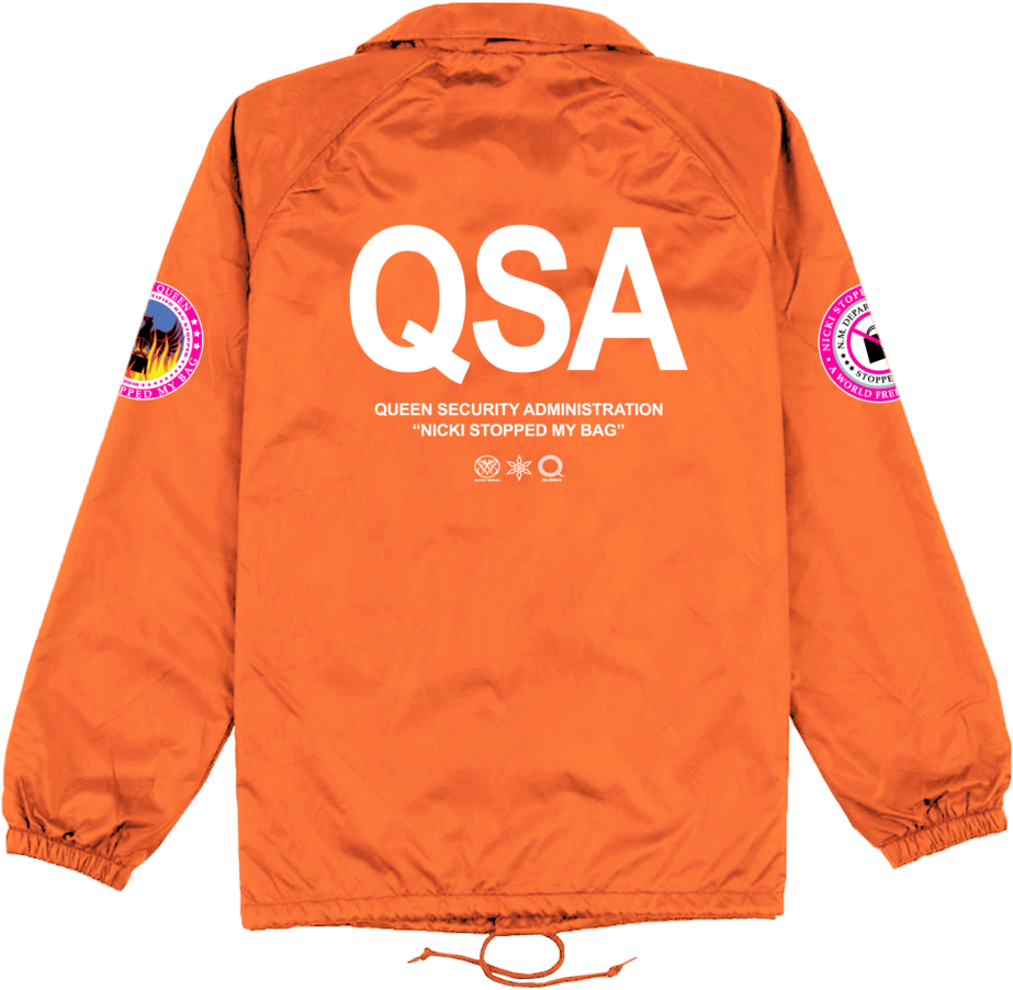 Orange Q S A Jacket Nicki Stopped My Bag PNG Image