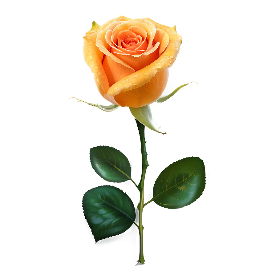 Orange Rose Png 35 PNG Image