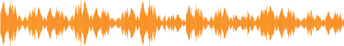 Orange Sound Wave Visualization PNG Image