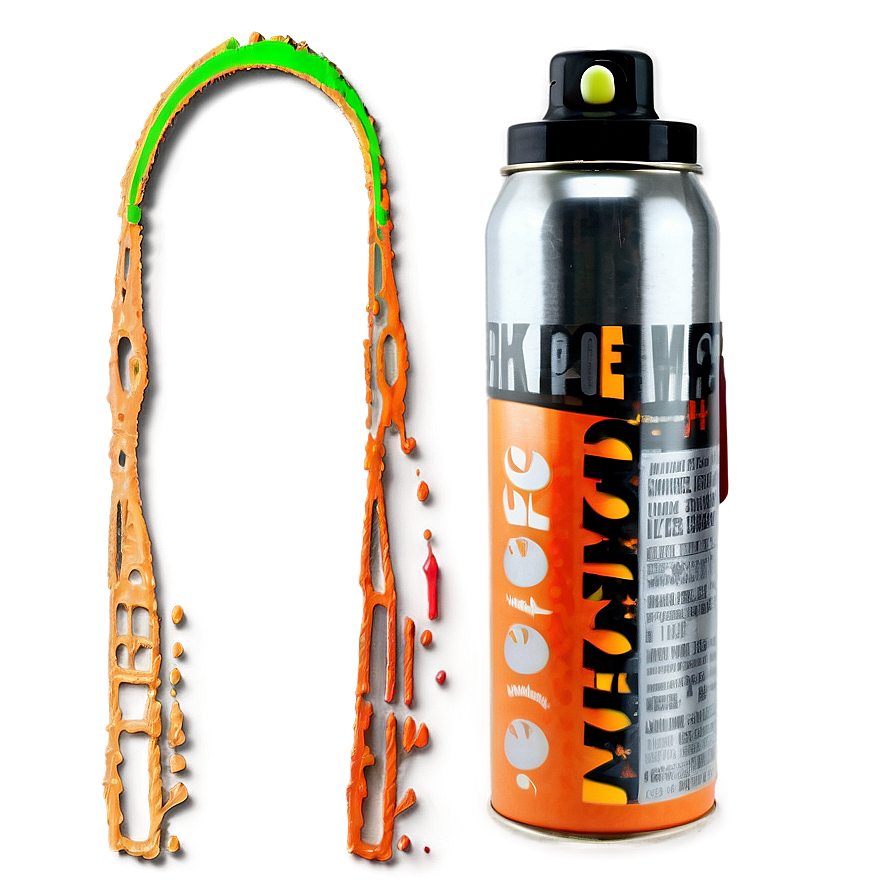 Orange Spray Paint Png 5 PNG Image