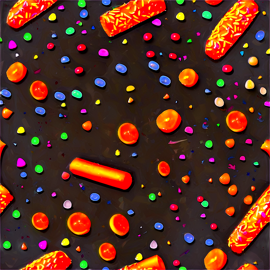 Orange Sprinkles Png 75 PNG Image