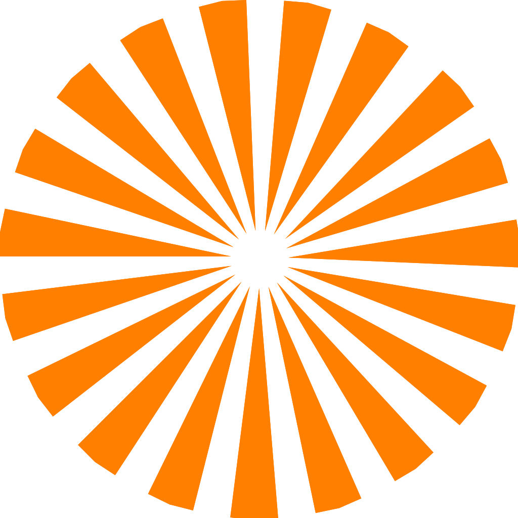 Orange Starburst Pattern PNG Image