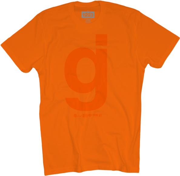 Orange Typography T Shirt Design PNG Image