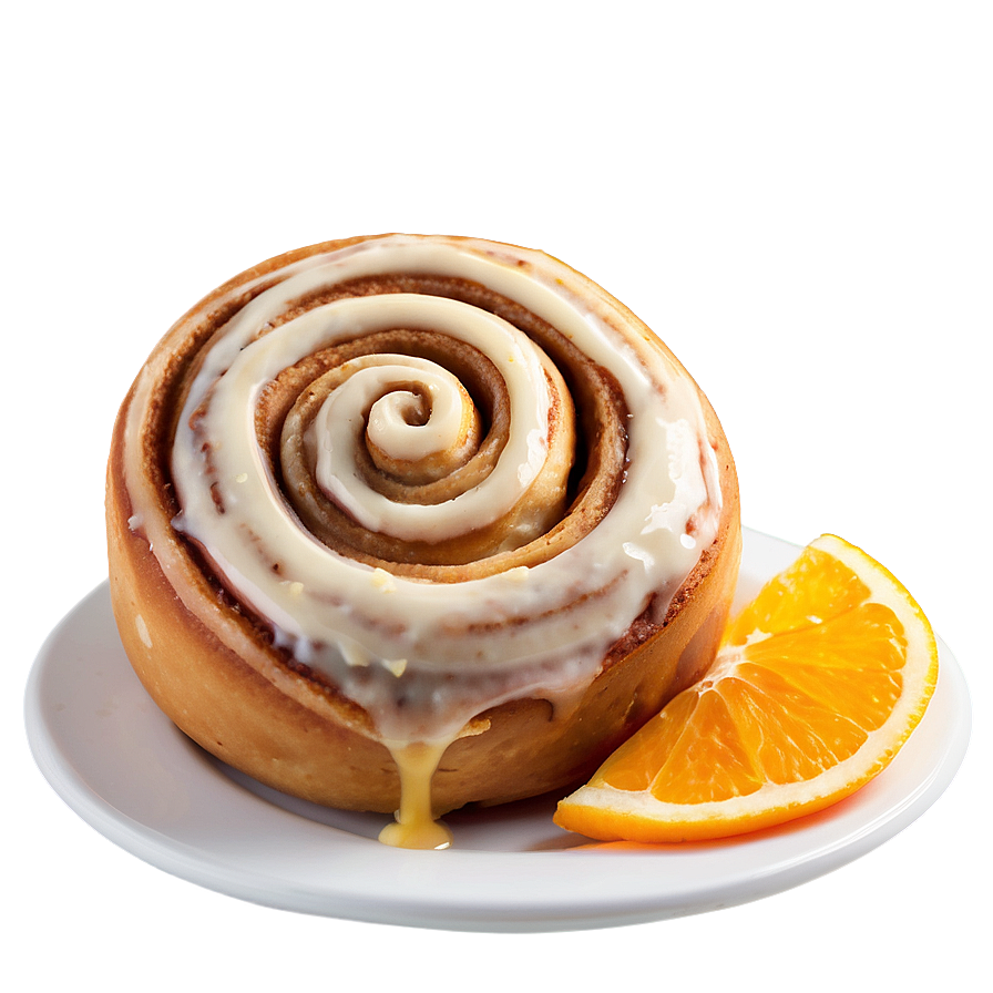 Orange Zest Cinnamon Roll Png 06122024 PNG Image