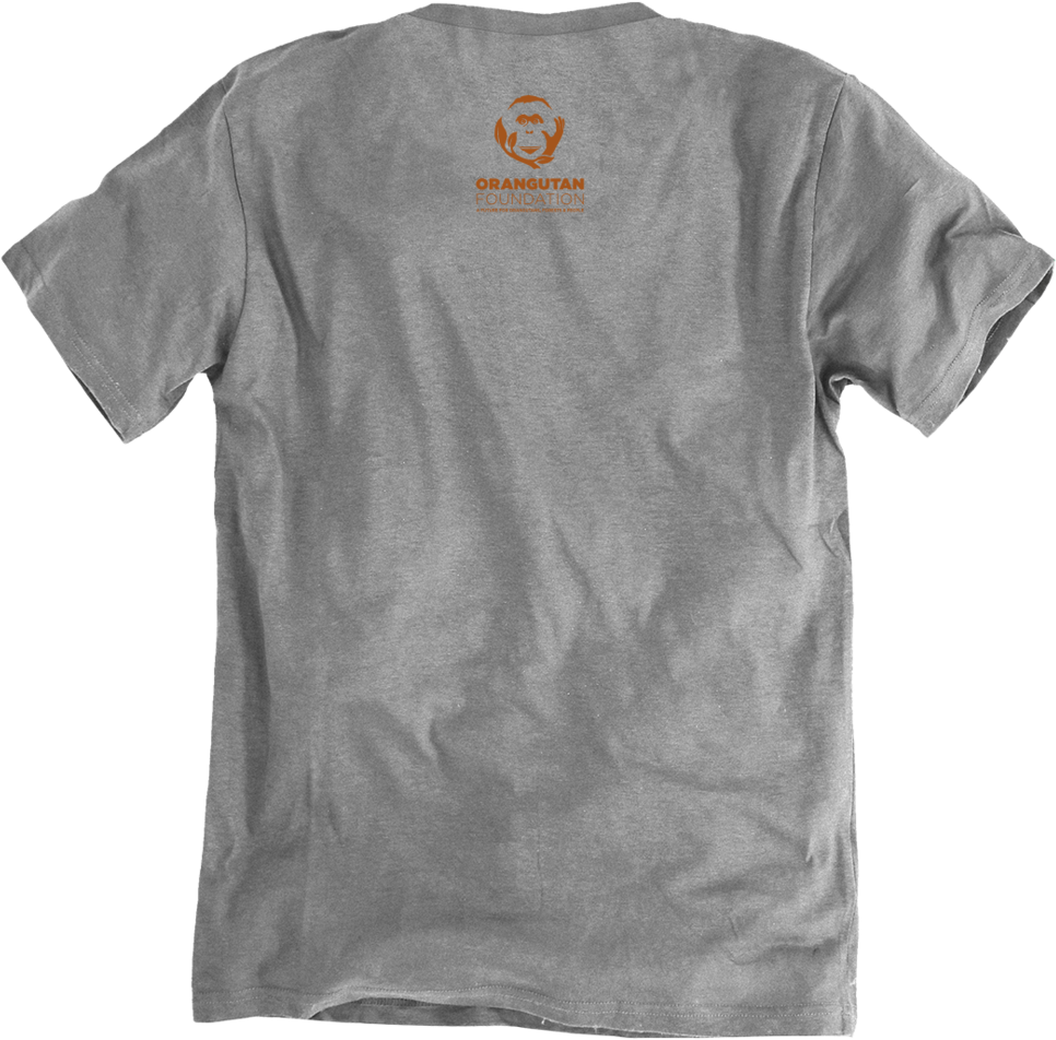 Orangutan Foundation T Shirt Back PNG Image