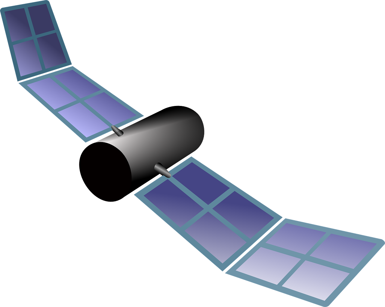 Orbital Satellite Graphic PNG Image